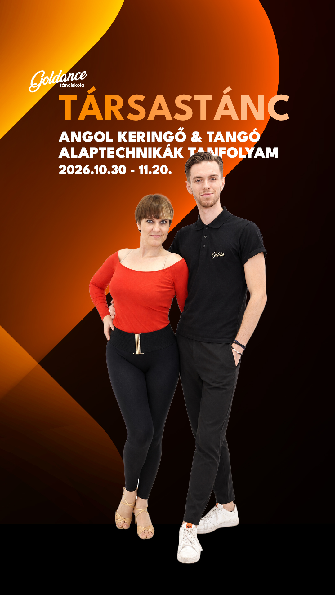 Társastánc Angolkeringő - Tangó alaptechnikák tanfolyam (26.10.30 - 11.20.) | Goldance Tánciskola